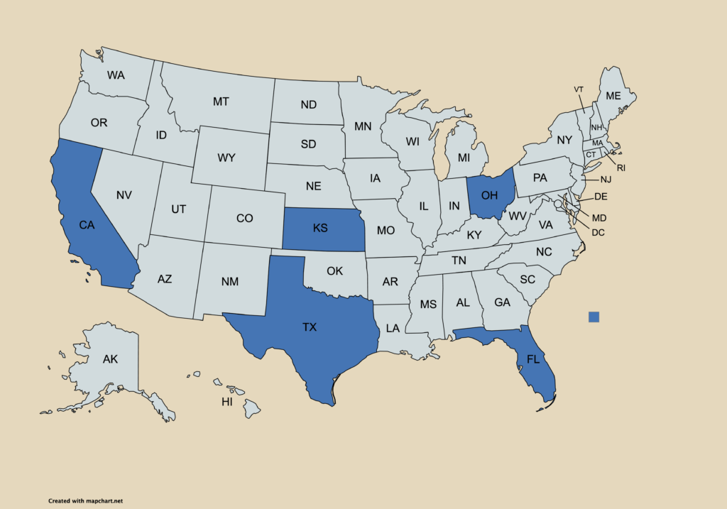 usa map board